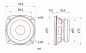 Preview: ESU 50338 Lautsprecher 8 Ohm, Visaton FRS 8, 78mm, für XL