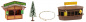 Preview: Faller 134002 H0 2 Weihnachtsmarktbuden mit beleuchtetem Weihnachtsbaum