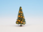 Preview: NOCH 22121 H0/TT/N Beleuchteter Weihnachtsbaum, grün, mit 20 LEDs, 8cm hoch