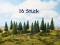 Preview: NOCH 24643 Tannen, 16 Stück 4-10 cm hoch