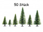 Preview: NOCH 26826 Modellfichten, 50 Stück, 5-14 cm hoch
