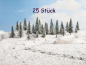 Preview: NOCH 26828 H0/TT/N Schneetannen, 25 Stück, 5-14 cm hoch