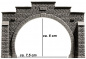 Preview: NOCH 34852 N »Steinmauer« Tunnel-Portal, 2-gleisig