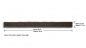 Preview: NOCH 50521 PROFI N Schotterbett, 450cm, braun