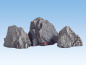 Preview: NOCH 58448 3 Felsen Arlberg