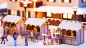 Preview: NOCH 66412 H0 LC Weihnachtsmarktbuden