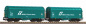 Mobile Preview: PIKO 58256 H0 2-tlg. Schiebeplanenwagen-Set, »Mercitalia Rail«, FS