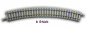 Preview: Rokuhan R052 (N 97052) Z Gleis 6x gebogen R220 30°, Betonschwellen