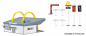 Preview: Vollmer 43634 H0 McDonald´s Schnellrestaurant mit McDrive