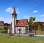 Preview: Vollmer 43768 H0 Fachwerkkirche Altbach
