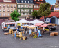 Preview: Vollmer 45141 H0 Deko-Set Wochenmarkt