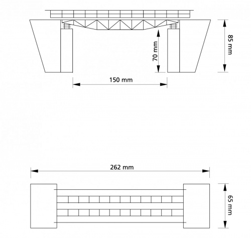 Auhagen 11365 H0 Fachwerkbrücke