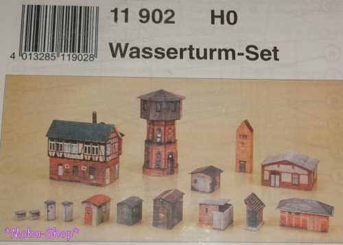Auhagen 11902 H0 Karton Wasserturm-Set