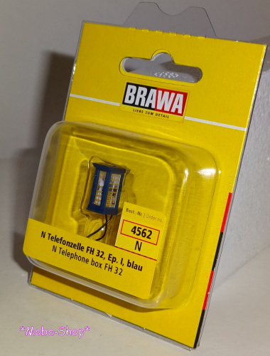 Preview: Brawa 4562 N Telefonzelle FH 32, I, blau