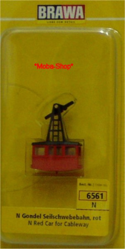 Brawa 6561 Seilbahn Gondeln rot