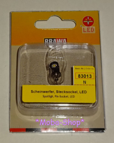 Preview: Brawa 83013 N Scheinwerfer, Stecksockel mit LED