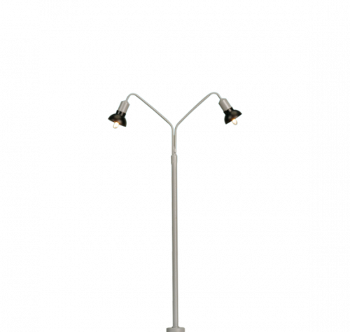 Brawa 84055 H0 Bogenleuchte doppelt, Stecksockel mit LED