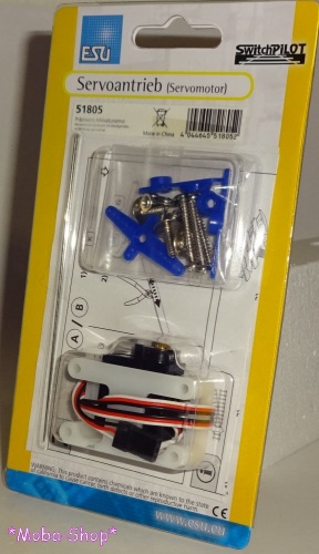 Preview: ESU 51805 Servoantrieb, Präzisions-Miniaturservo, Metall