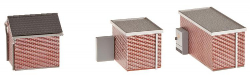 Preview: Faller 120239 H0 3 Trafostationen »Backstein«