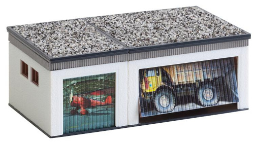 Preview: Faller 130319 H0 Doppelgarage mit Antriebsteilen