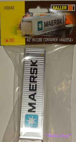 Preview: Faller 180840 H0 40’ Hi-Cube Container »MAERSK«