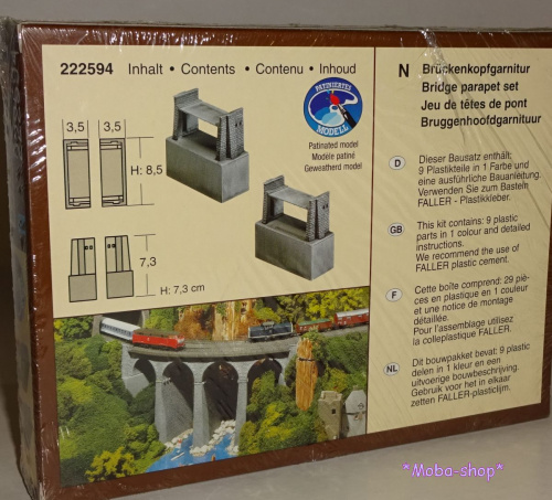 Preview: Faller 222594 N Brückenkopfgarnitur