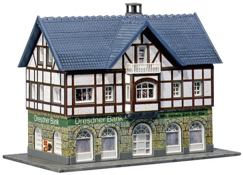Preview: Faller 232565 N Dresdner Bank Filiale (inkl. Beleuchtung)