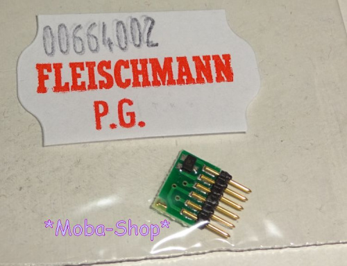 Fleischmann 664002 [Ersatzteil] Schnittstellenstecker, 6.pol. mit Diode (NEM 651)