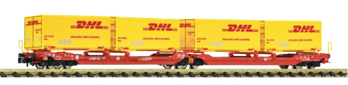 Fleischmann 6660051 N Doppeltaschen-Gelenkwagen T3000e, »DHL«, DB AG