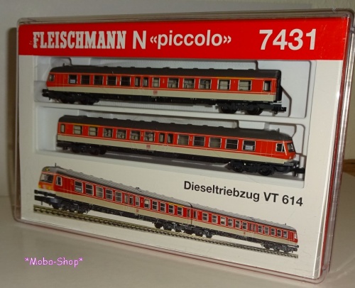 Fleischmann 7431 N Dieseltriebzug BR 614 DB-AG 2tlg., Ep. V