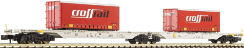 Fleischmann 825312 N Container-Doppeltragwagen »cross rail«