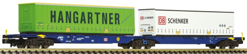 Fleischmann 825325 N Container-Doppeltragwagen »Hangartner & Schenker«