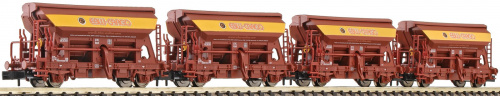 Fleischmann 851102 N 4-tlg. Set Selbstentladewagen EBW Cargo