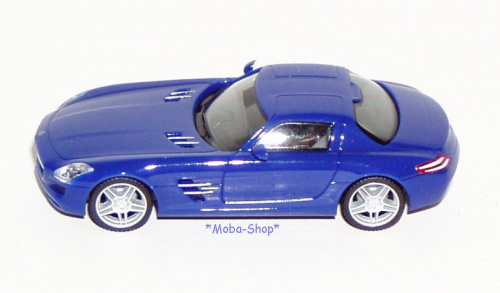 Herpa 024419-003 Mercedes-Benz SLS AMG, ultramarinblau