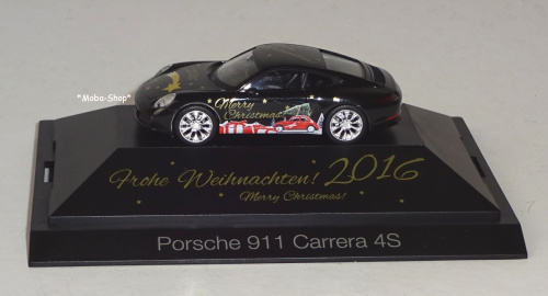 Herpa 101098 Porsche 911 Carrera 4S »Weihnachts-PKW 2016«