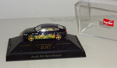 Preview: Herpa 102117 Audi A5 Sportback »Herpa Weihnachts-PKW 2017»