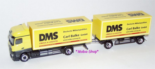 Herpa 159890 MB Actros Wechselkoffer-Hängerzug »DMS Balke«