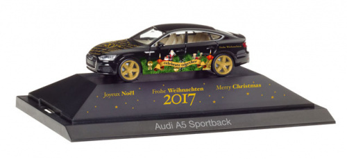 Herpa 102117 Audi A5 Sportback »Herpa Weihnachts-PKW 2017»