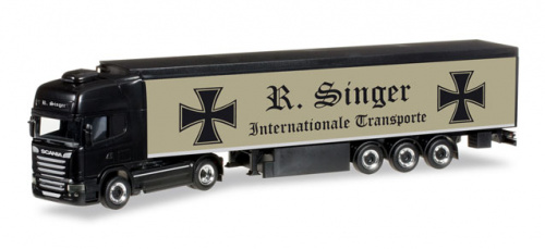 Herpa 305501 Scania R 2013 TL Schubboden-Sattelzug »Roland Singer«