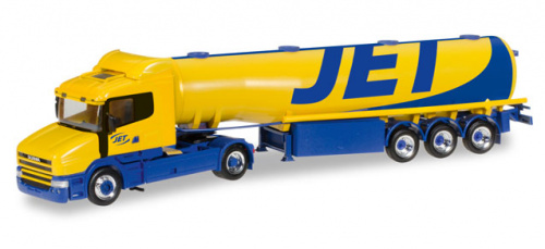 Herpa 305624 Scania Hauber Benzintank-Sattelzug »Jet«
