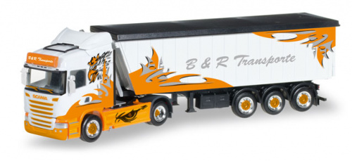 Herpa 306287 Scania R HL Stöffelliner-Sattelzug »B&R Transporte«