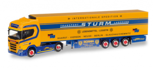 Herpa 307826 Scania CR 20 HD Kühlkoffer-Sattelzug »Spedition Sturm»