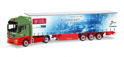 Herpa 307925 MAN TGX XXL Gpl.-Sattelzug »Wandt / TU Braunschweig»