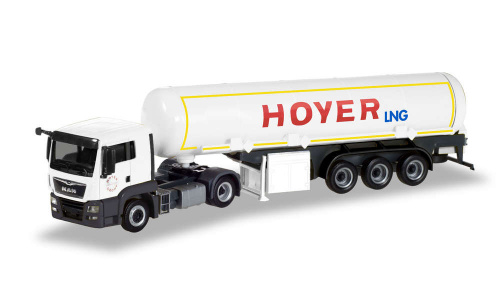 Herpa 308618 MAN TGS L Euro 6c Gastank-Sattelzug »Hoyer LNG»