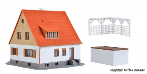 Preview: Kibri 38748 H0 Einfamilienhaus mit Terasse