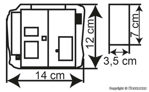 Preview: Kibri 38748 H0 Einfamilienhaus mit Terasse