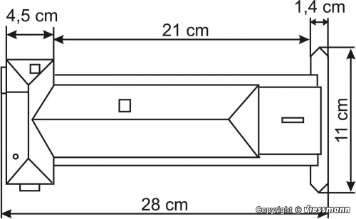 Kibri 39310 H0 Brückenstellwerk Hamm