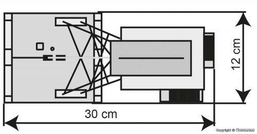 Preview: Kibri 39845 H0 Förderturm mit Maschinenhaus inkl. Antrieb