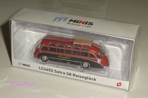 Lemke LC4452 N Bus Setra S8 »Reiseglück« schwarz-rot