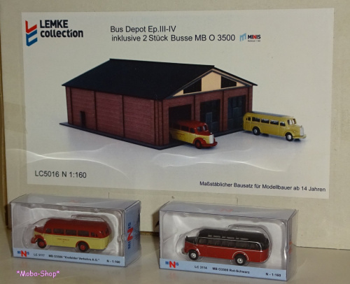 Lemke LC5016 N Bus-Depot mit 2 Busse